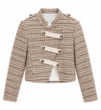 Lumina σετ tweed military - Μπεζ σακάκι