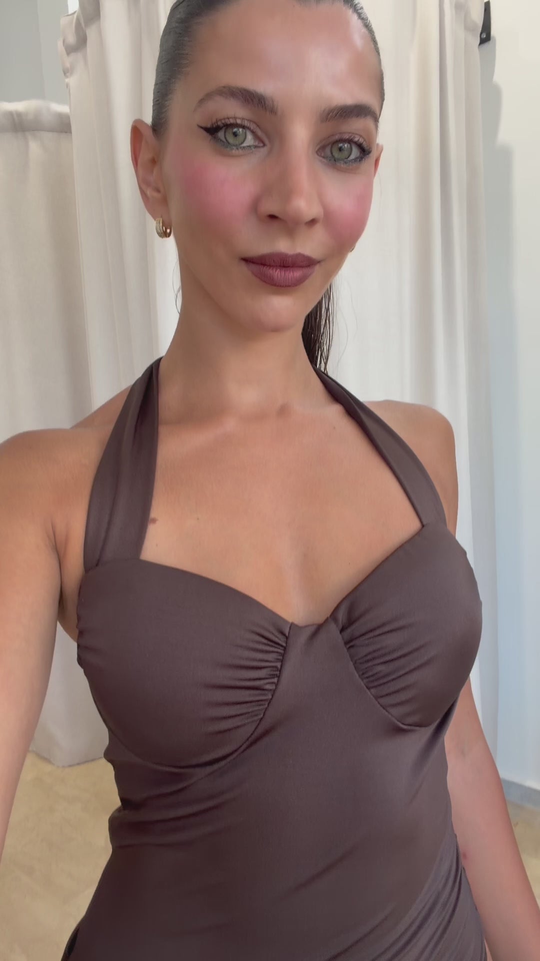 Bodycon Maxi Φόρεμα με άνοιγμα