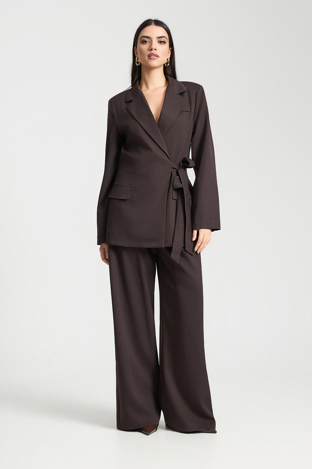 Σετ σακάκι και παντελόνι με δέσιμο
