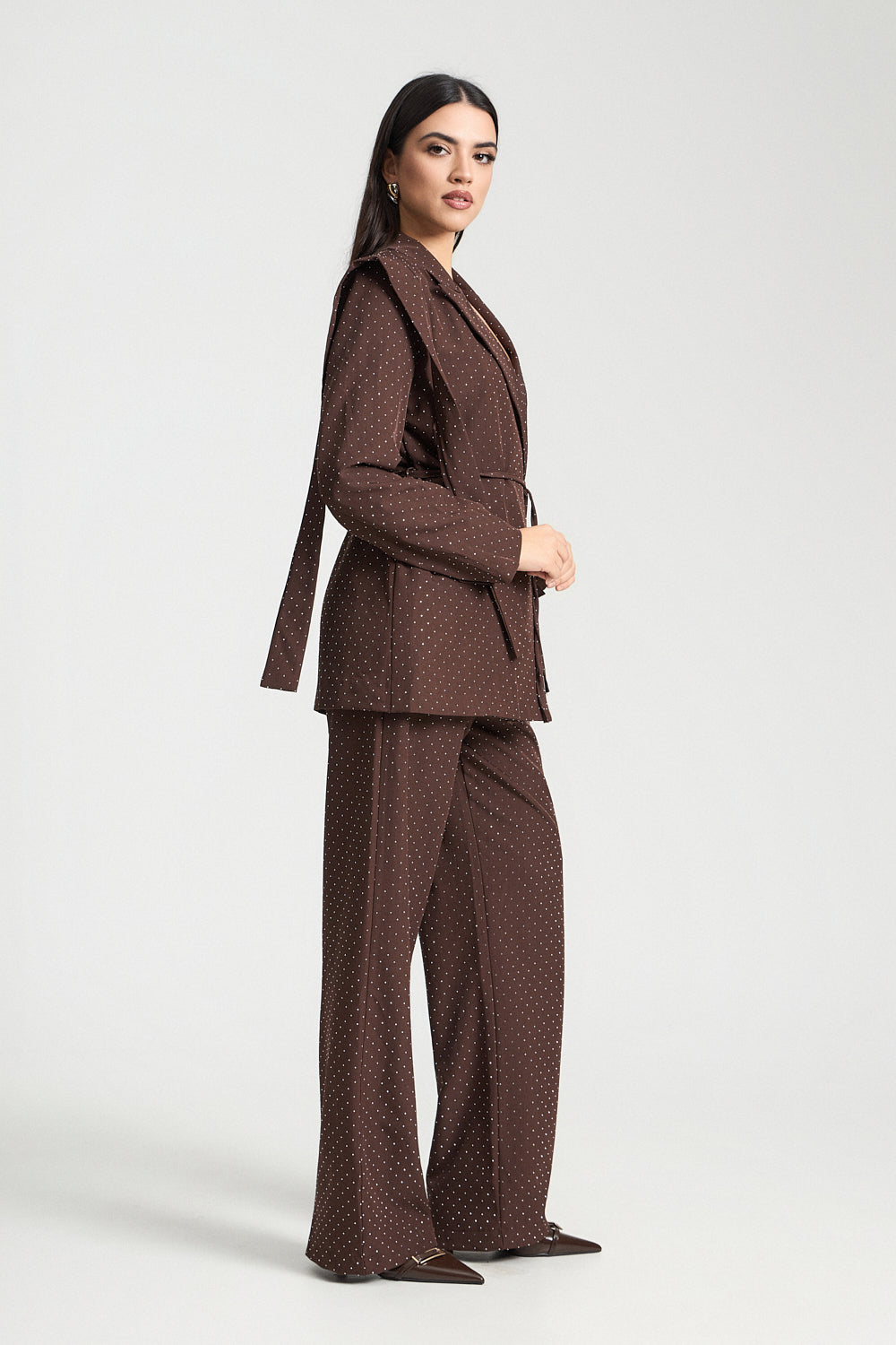 Σετ σακάκι και παντελόνι με στρας