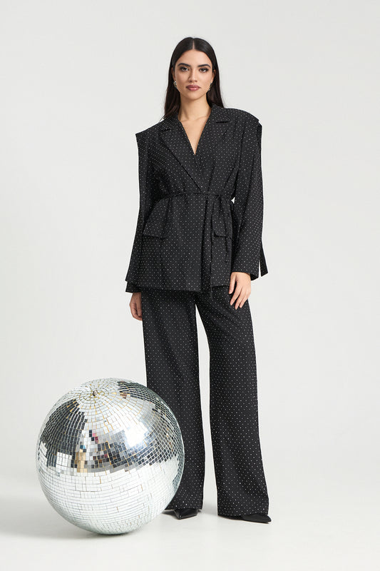 Σετ σακάκι και παντελόνι με στρας