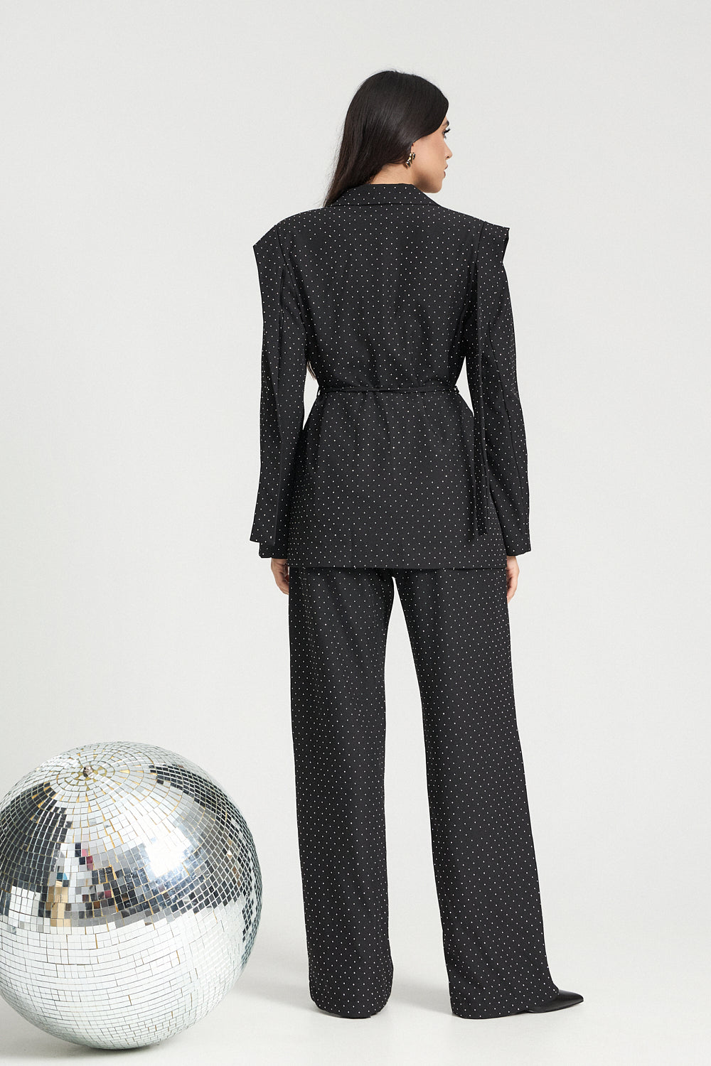 Σετ σακάκι και παντελόνι με στρας