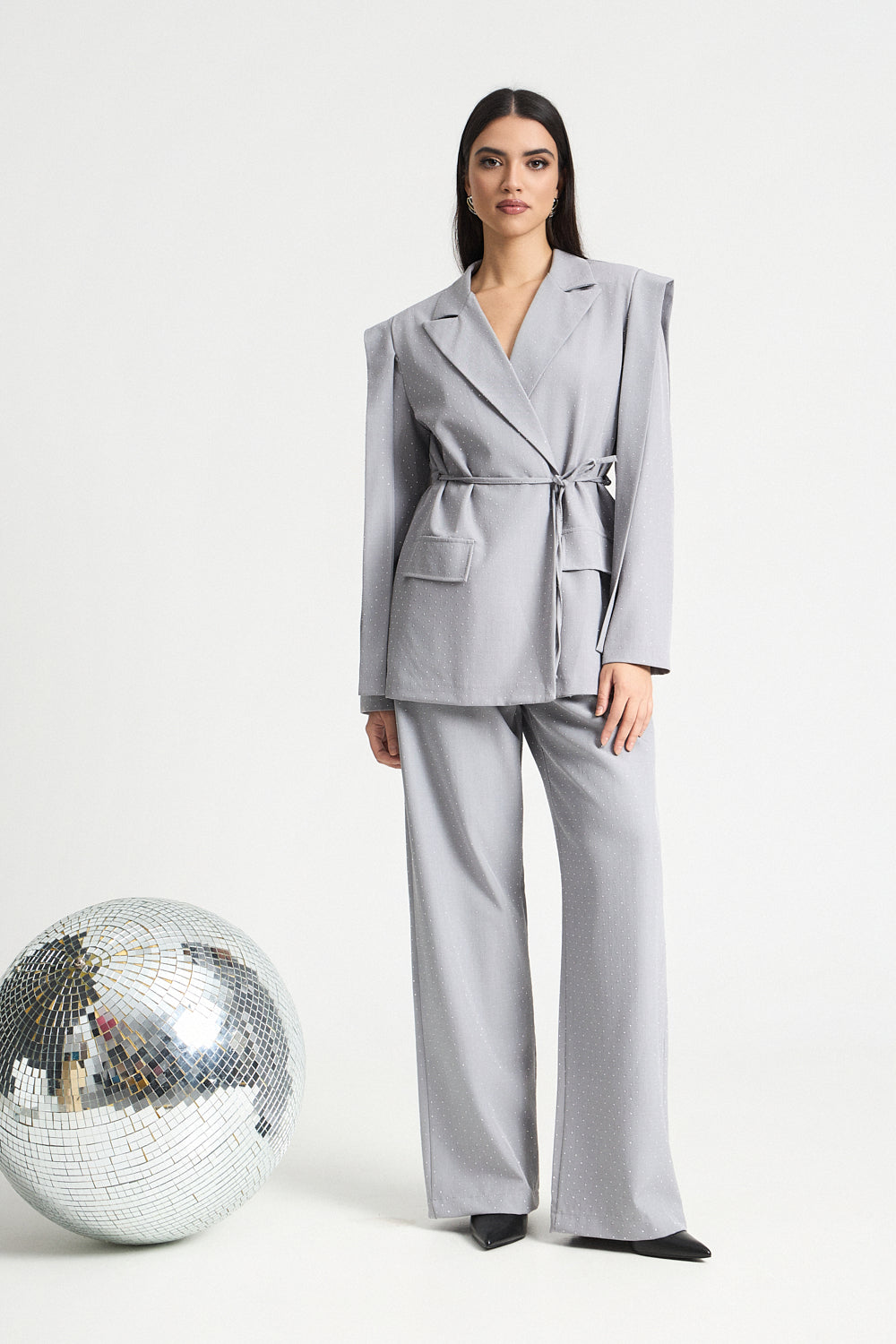 Σετ σακάκι και παντελόνι με στρας