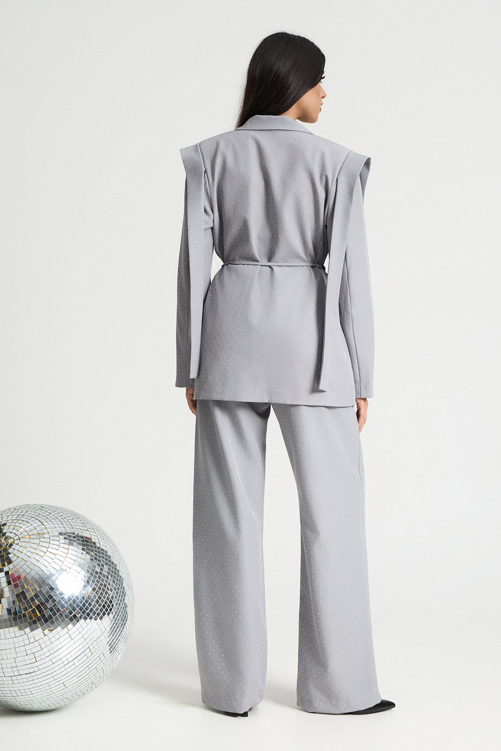 Σετ σακάκι και παντελόνι με στρας