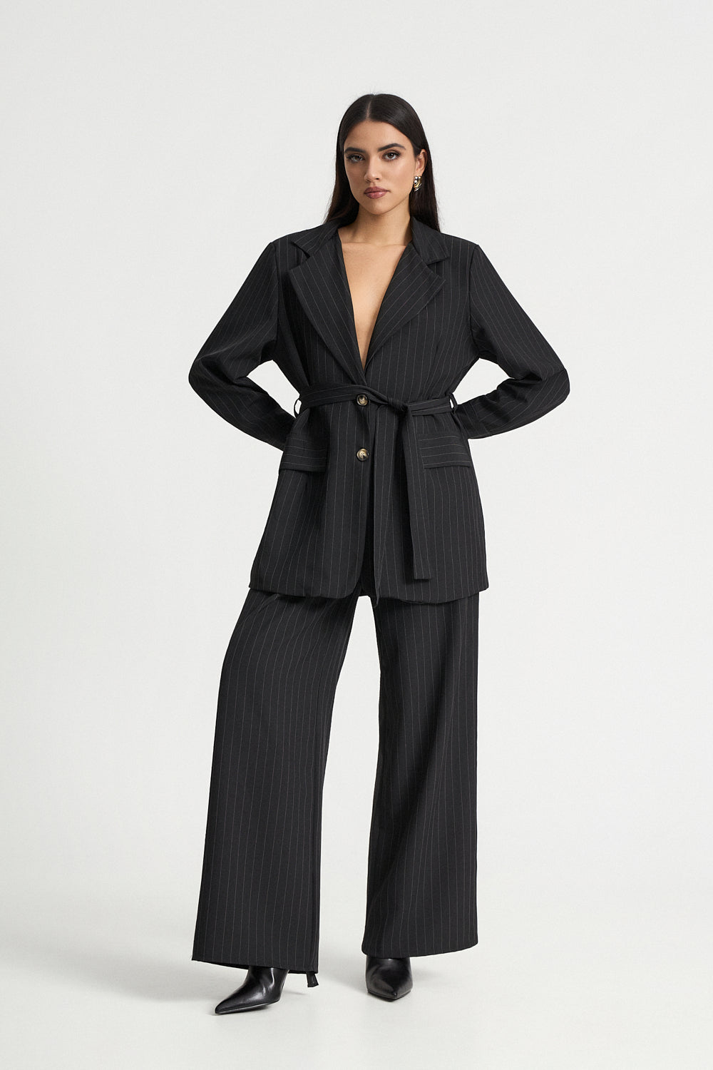 Σετ σακάκι και παντελόνι με ρίγα