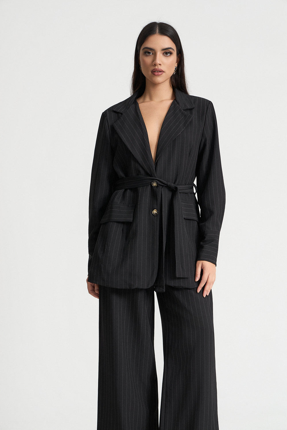 Σετ σακάκι και παντελόνι με ρίγα