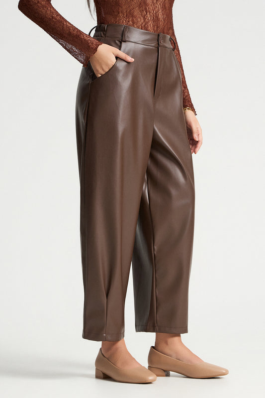 Δερματίνη παντελόνι loose