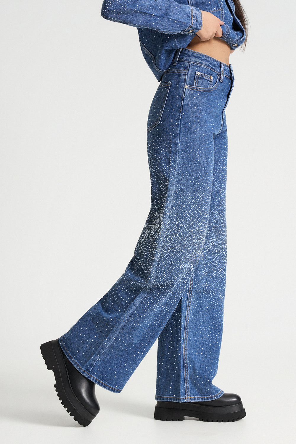 Τζιν παντελόνι με στρας