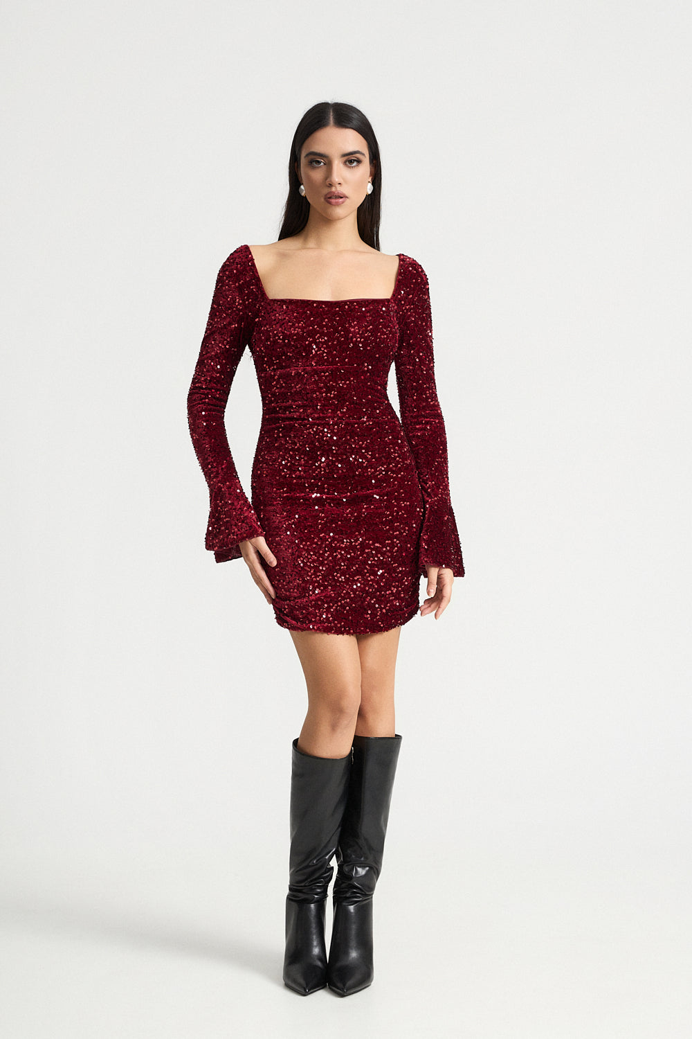 Mini φόρεμα με παγιέτα