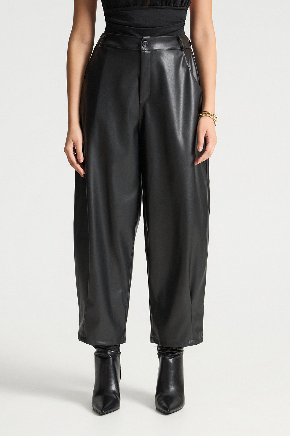 Δερματίνη παντελόνι loose