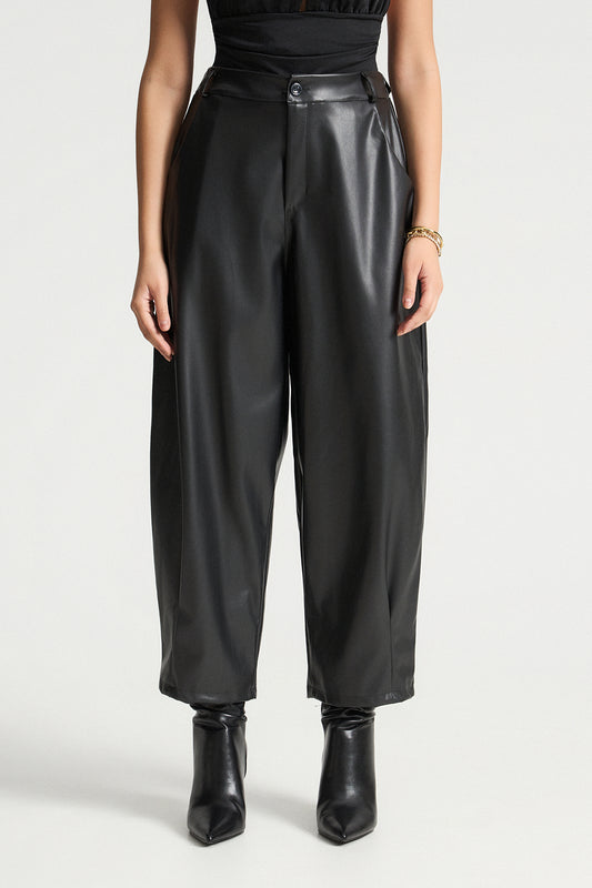 Δερματίνη παντελόνι loose