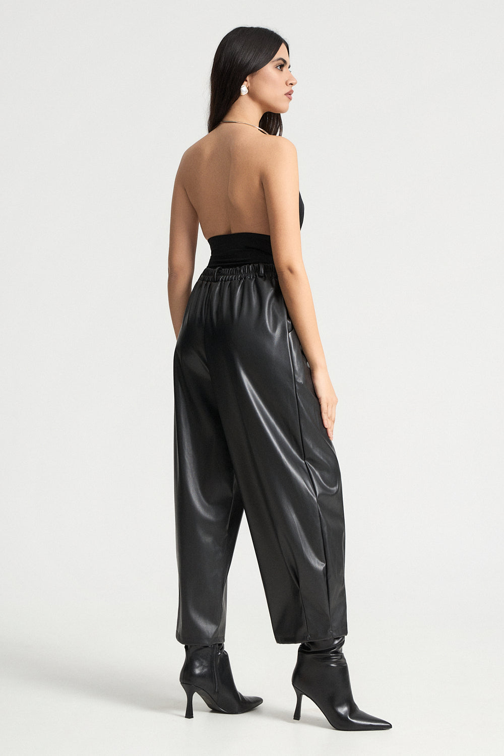 Δερματίνη παντελόνι loose