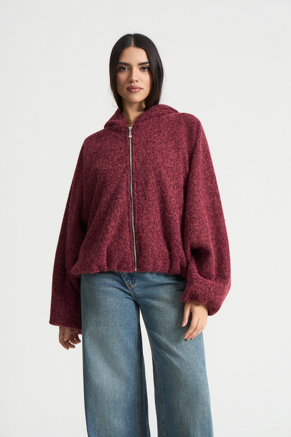 Bomber τζάκετ με κουκούλα