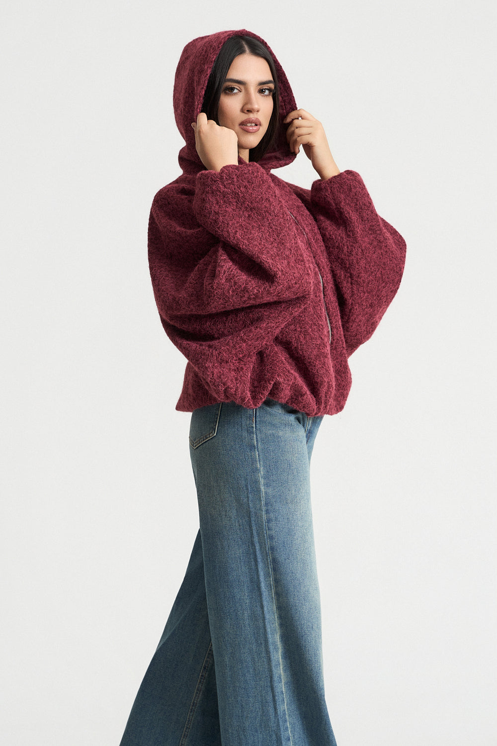 Bomber τζάκετ με κουκούλα