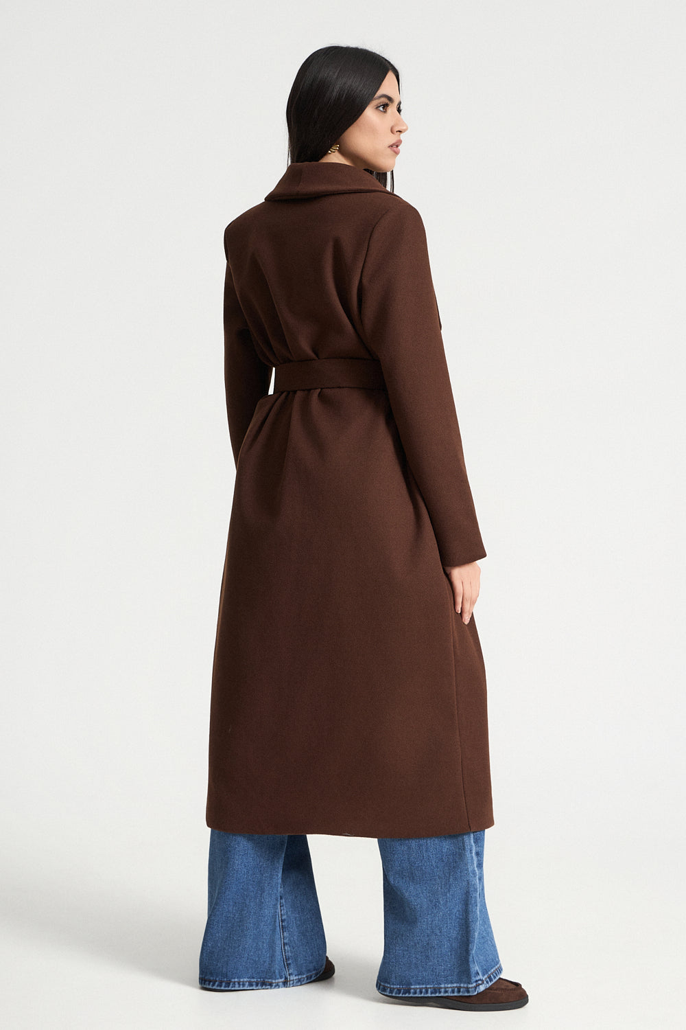 Παλτό μακρύ με ζώνη