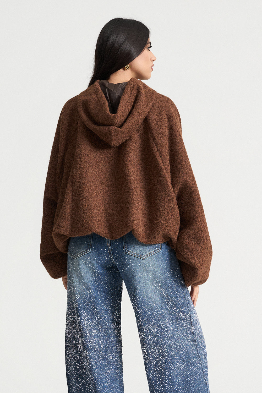 Bomber τζάκετ με κουκούλα