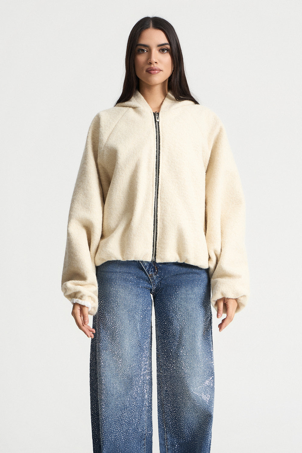 Bomber τζάκετ με κουκούλα